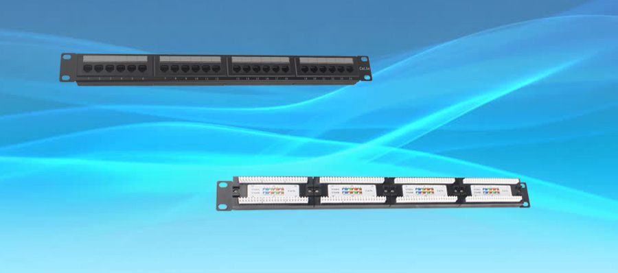 1U CAT6 24 ports UTP patch panel