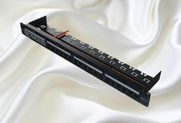 1U CAT6A 24 ports UTP patch panel